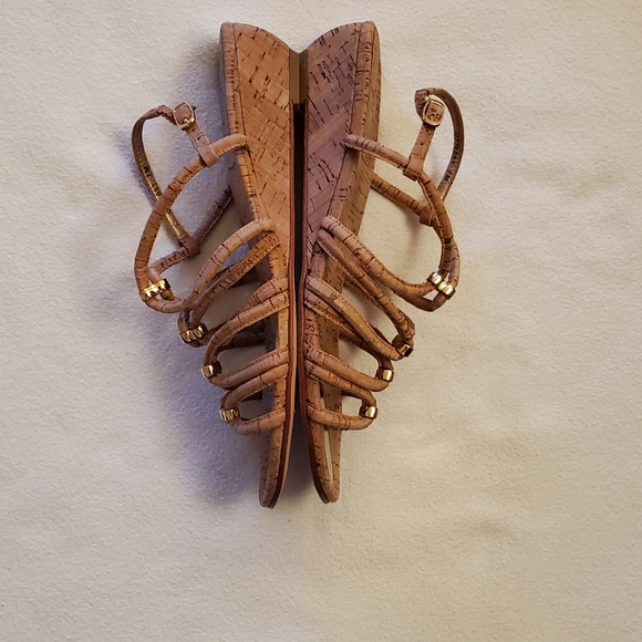 Stuart Weitzman Nuts Natural Cork demi-wedge sandal - Picture 5 of 7